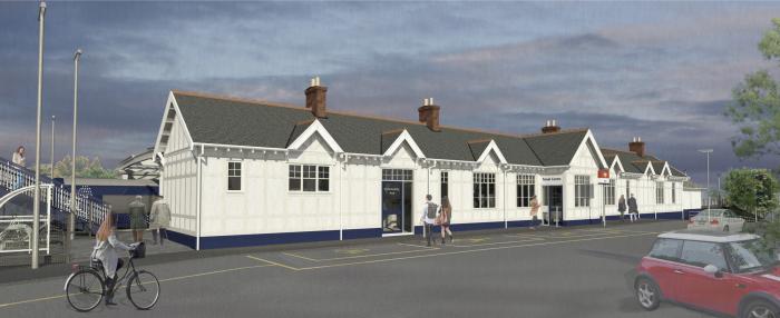 The first option for Troon's new platform 1 building is based on the original design.