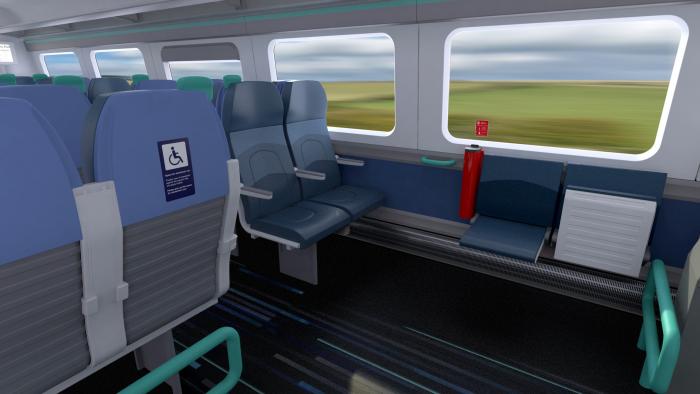 Fold-up seats will provide more space for luggage and wheelchairs.