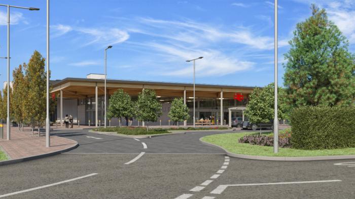 New station: an artist's impression of what Beaulieu Park station will look like.