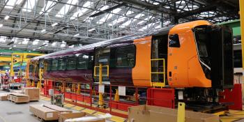 A West Midlands Trains Class 730 EMU under construction at Alstom's Derby factory. Philip Sherratt