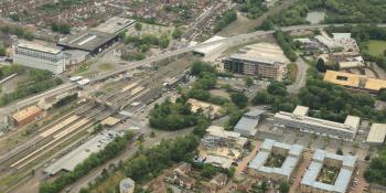 Benefits beyond BCR: an aerlai view of Bletchley High Level station on East West Rail. Phil Marsh