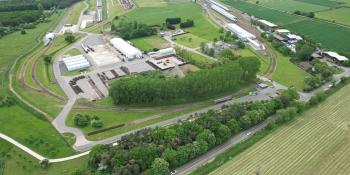 An aerial view of Porterbrook's Long Marston test site. Porterbrook