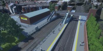 An artist's impression of the new Golborne station. Courtesy TfGM