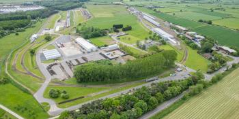 An aerial view of Lond Marston Rail Innovation Centre. Courtesy Porterbrook