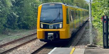 A Tyne and Wear Metro Class 555 on daylight mileage accumulation duties. Courtesy Nexus