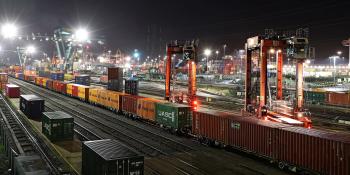 DP World is targeting 40% of intermodal containers arriving at Southampton to travel onwards by rail. Courtesy DP World