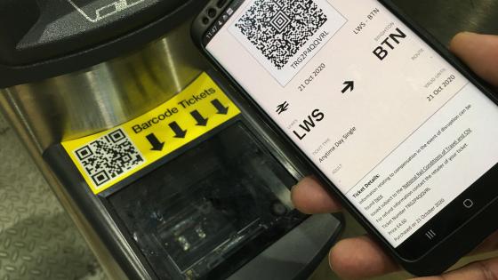 e-ticket scanner and barcode ticket