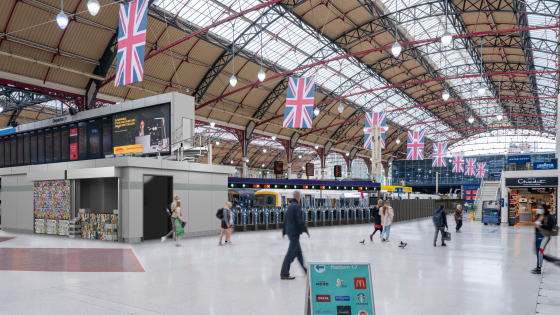 An artist's impression of how the gateline at platform 7 will look at London Victoria.